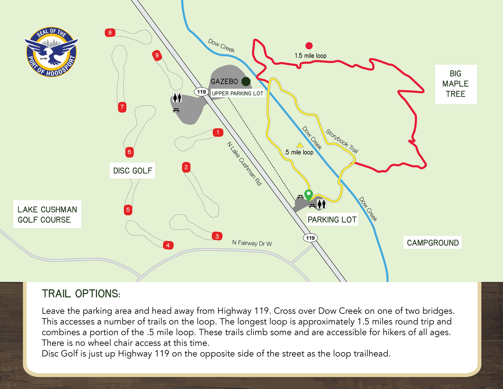 Hoodsport Trail Park Map