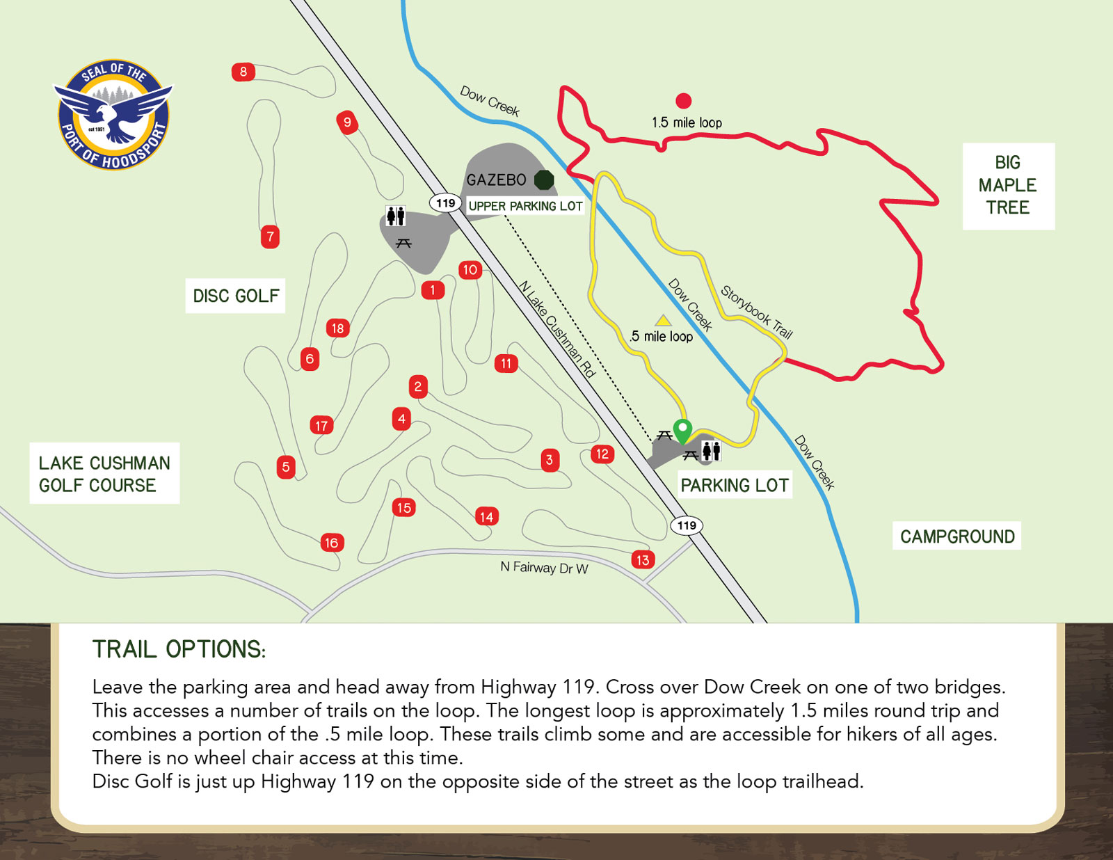 Hoodsport Trail Park Map 5-2025