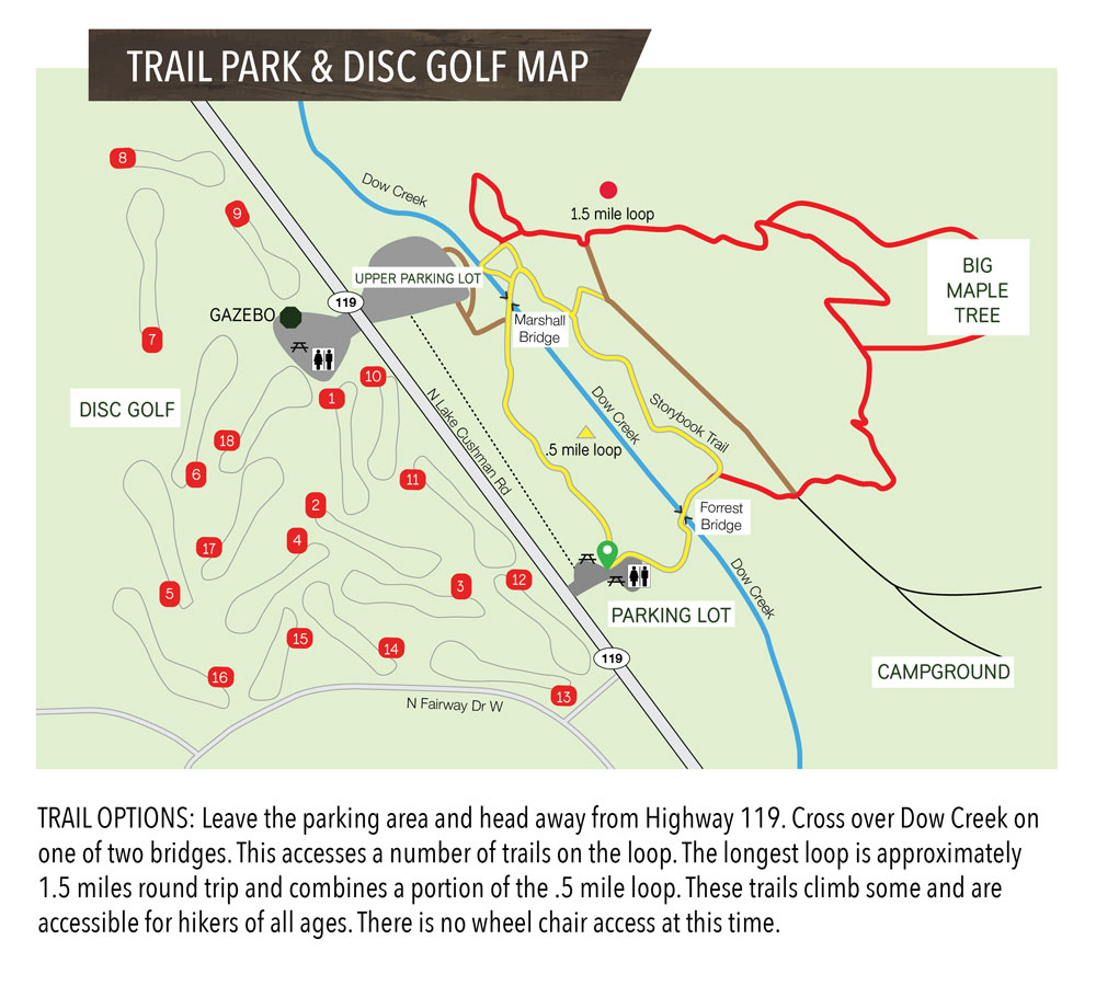 Trail Park & Disc Golf Map